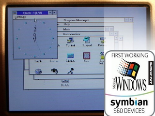 Illustration for article titled Windows 3.1 Runs On a Nokia N95, Creating Dangerous Ripple in Space-Time